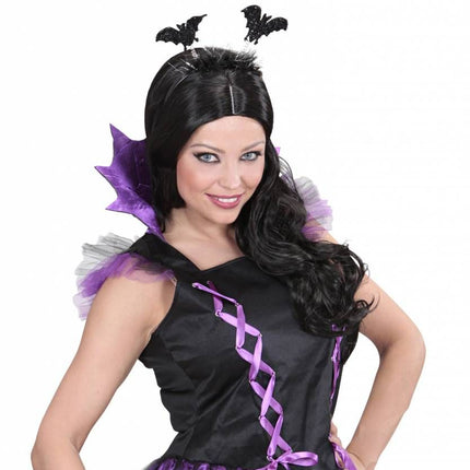 Halloweenaccessoires hoofdband vleermuizen