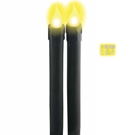 Halloweenaccessoires kaarsen zwart