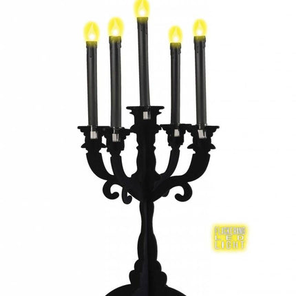 Halloweenaccessoires kaarsen zwart