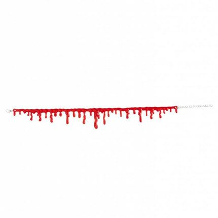 Halloweenaccessoires ketting bloeddruppels