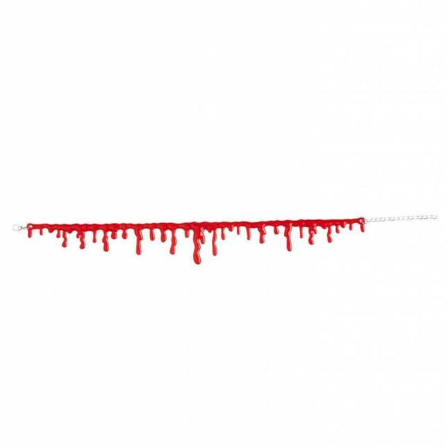 Halloweenaccessoires ketting bloeddruppels