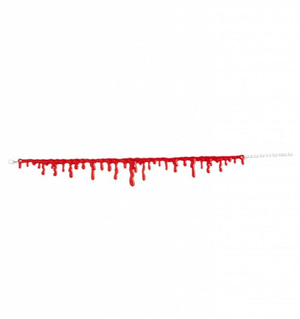 Halloweenaccessoires ketting bloeddruppels
