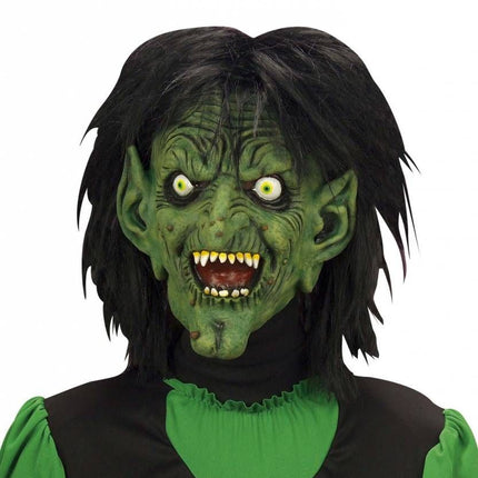 Halloweenaccessoires kindermasker horror heks/geest/schedel