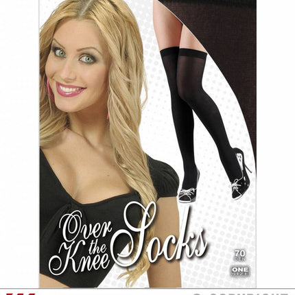 Halloweenaccessoires kniekousen zwart