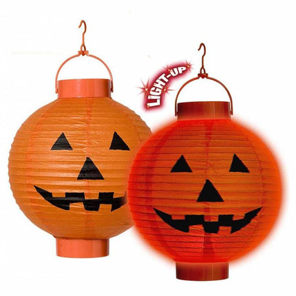 Halloweenaccessoires lampion pompoen 20cm