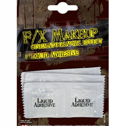 Halloweenaccessoires latex 3 kleine flesjes