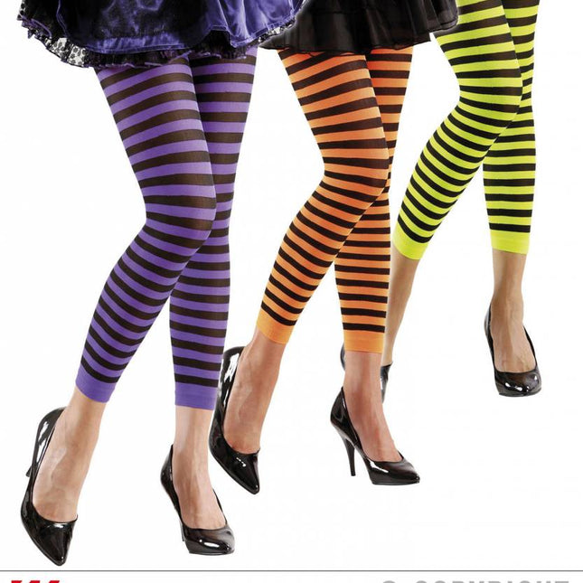 Halloweenaccessoires leggings gestreept