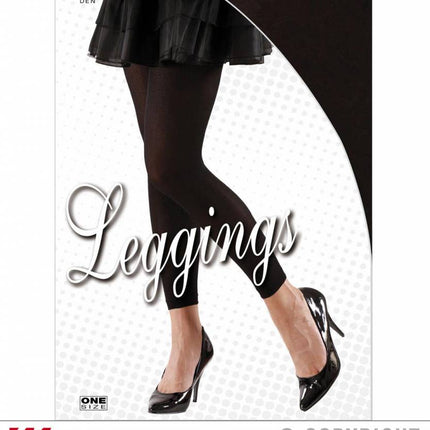 Halloweenaccessoires leggings zwart