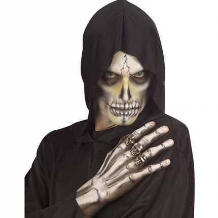 Halloweenaccessoires: Luxe schedelring
