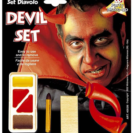 Halloweenaccessoires make-up set met accessoires