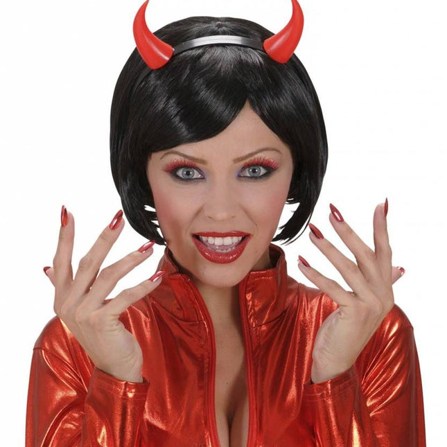 Halloweenaccessoires make-up set rood