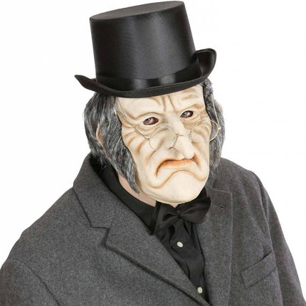 Halloweenaccessoires masker latex/schuim enge oude man met haar
