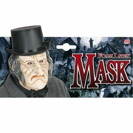 Halloweenaccessoires masker latex/schuim enge oude man met haar
