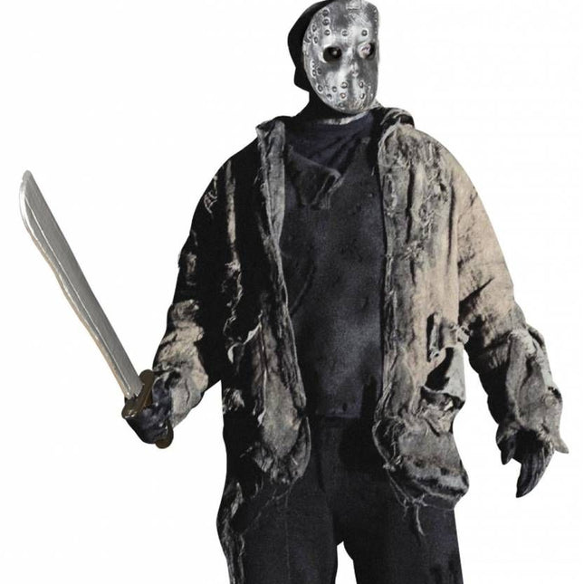 Halloweenaccessoires masker met machette 56cm