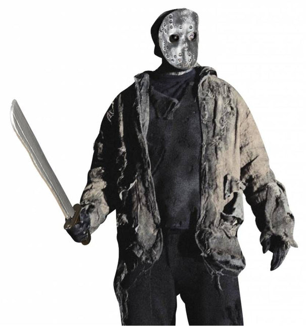 Halloweenaccessoires masker met machette 56cm
