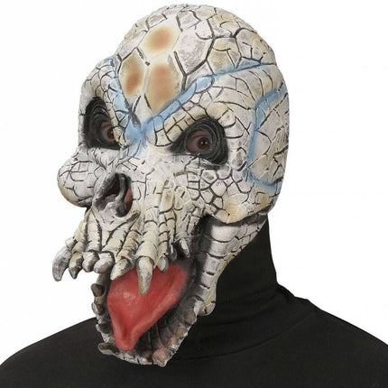 Halloweenaccessoires masker reptiel schedel