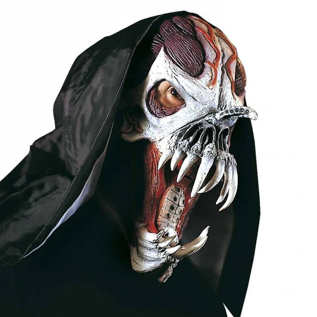 Halloweenaccessoires masker space monster met kraag