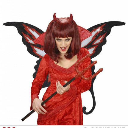 Halloweenaccessoires maxi glitter vleugel