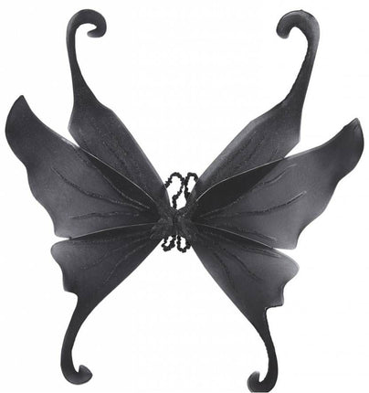 Halloweenaccessoires maxi vleugel glitterzwart