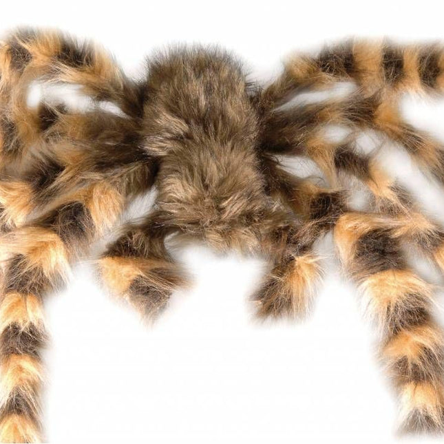 Halloweenaccessoires: Mega grote harige spin 65 cm buigbaar