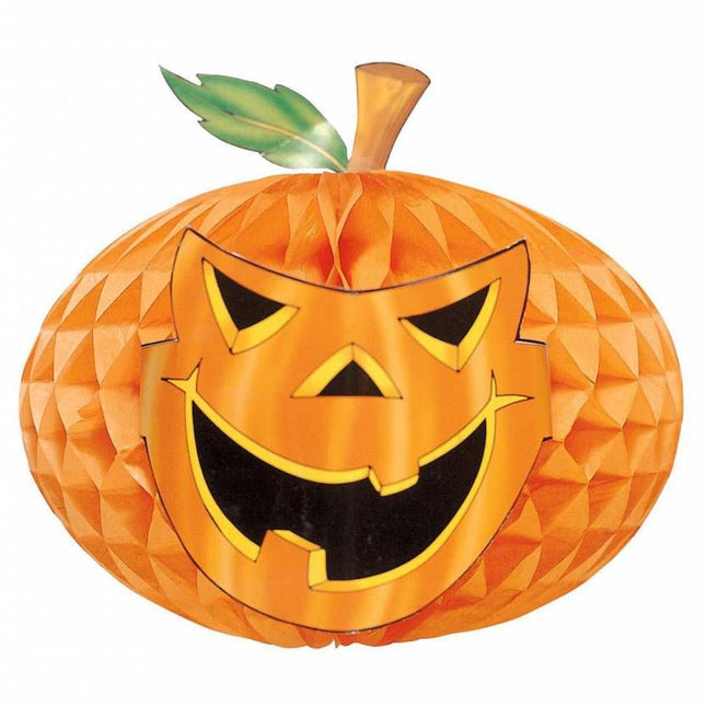 Halloweenaccessoires neon jumbo decoratie pompoen76cm