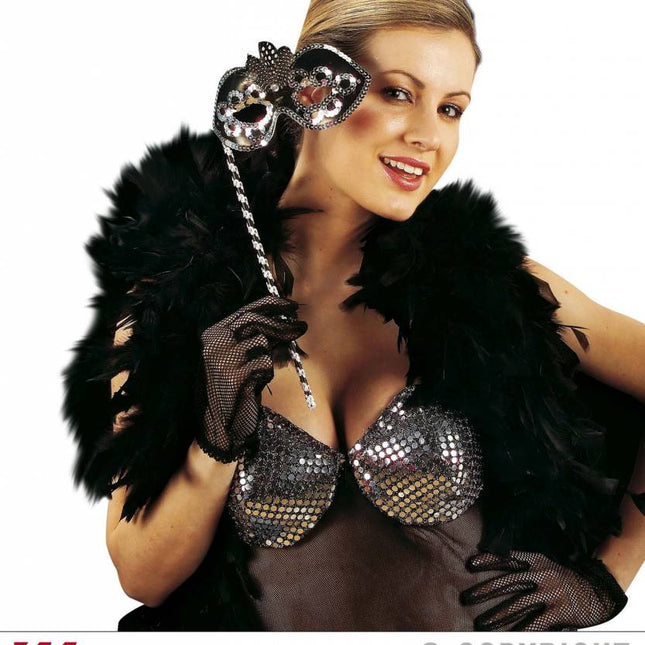 Halloweenaccessoires nethandschoenen zwart