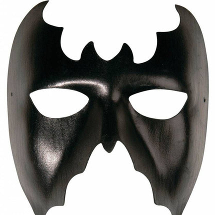 Halloweenaccessoires oogmasker vleermuis lederlook