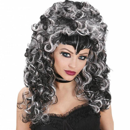 Halloweenaccessoires oogwimpersset boven en beneden met strass