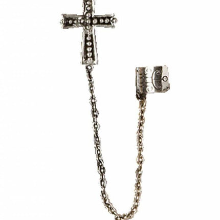 Halloweenaccessoires oorbellen kruis