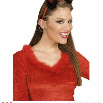 Halloweenaccessoires: Oorbellen Ster met "diamant"
