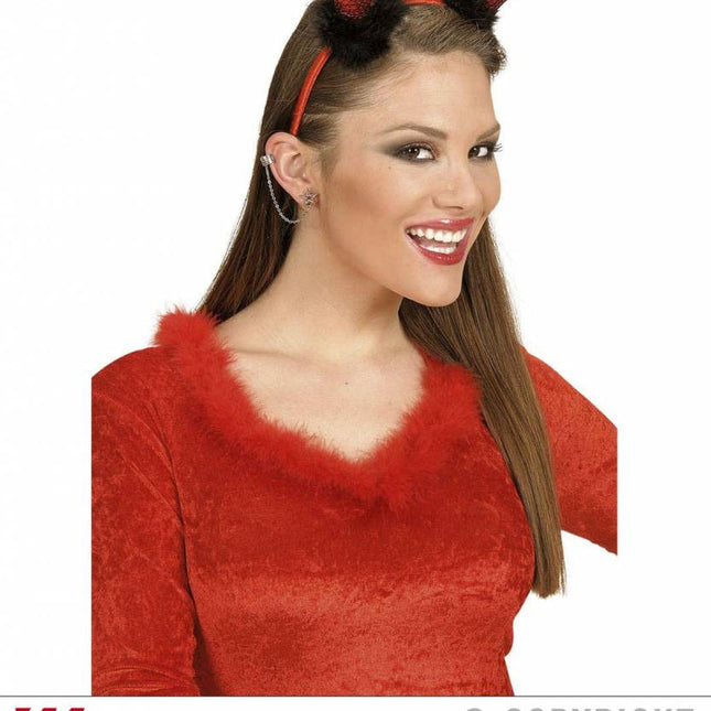 Halloweenaccessoires: Oorbellen Ster met "diamant"