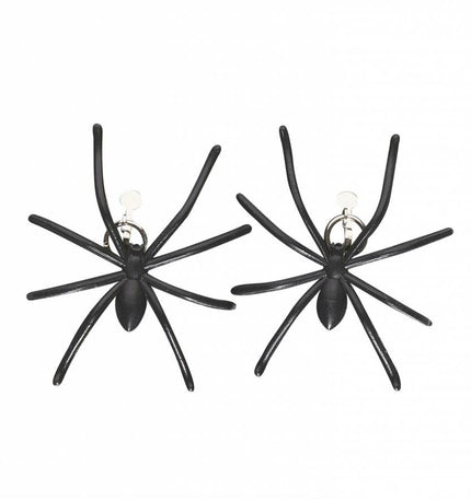Halloweenaccessoires oorringen spin