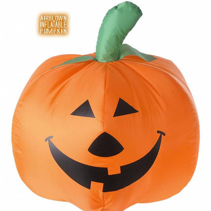 Halloweenaccessoires: Opblaasbare pompoen met luchtcompressor (45 cm)