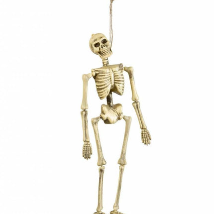 Halloweenaccessoires: Opgehangen skelet 40 cm