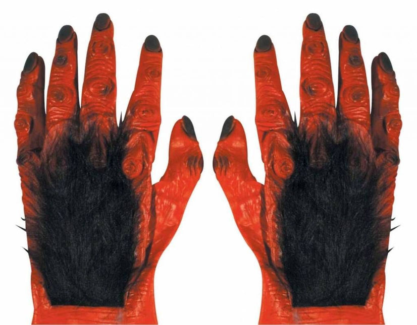 Halloweenaccessoires paar duivelshanden met haar