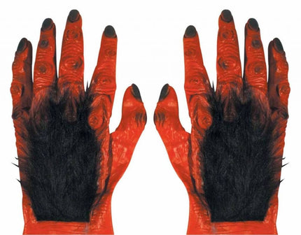 Halloweenaccessoires paar duivelshanden met haar