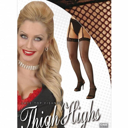 Halloweenaccessoires pantyzwart kant hoge top met kouseband