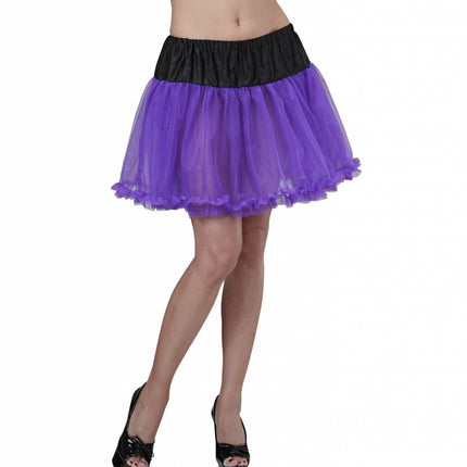 Halloweenaccessoires petticoat zwart/paars