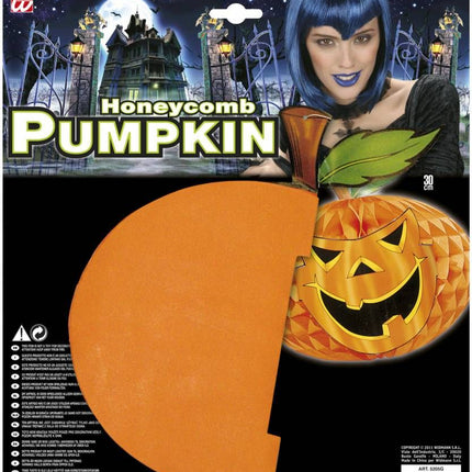 Halloweenaccessoires pompoen lampions30cm doorsnee
