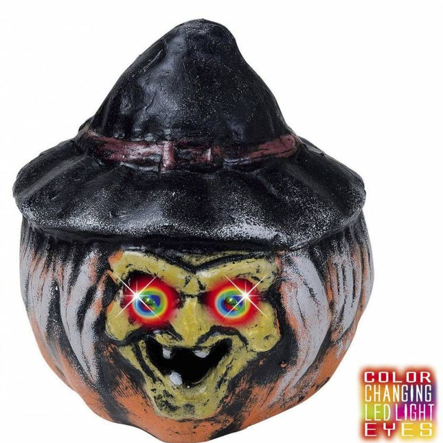 Halloweenaccessoires pompoenheksenogen met licht