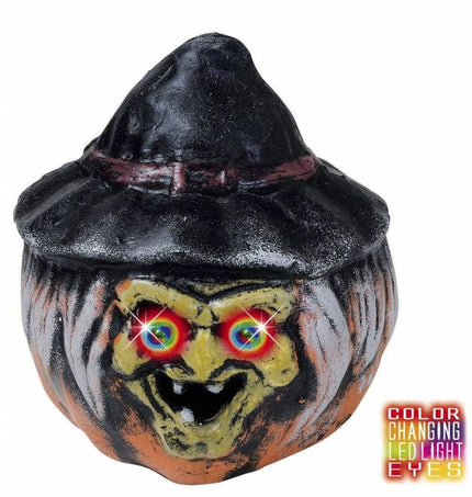 Halloweenaccessoires pompoenheksenogen met licht