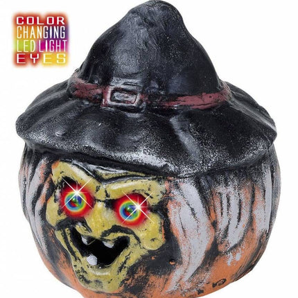 Halloweenaccessoires pompoenheksenogen met licht