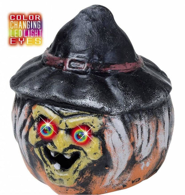 Halloweenaccessoires pompoenheksenogen met licht