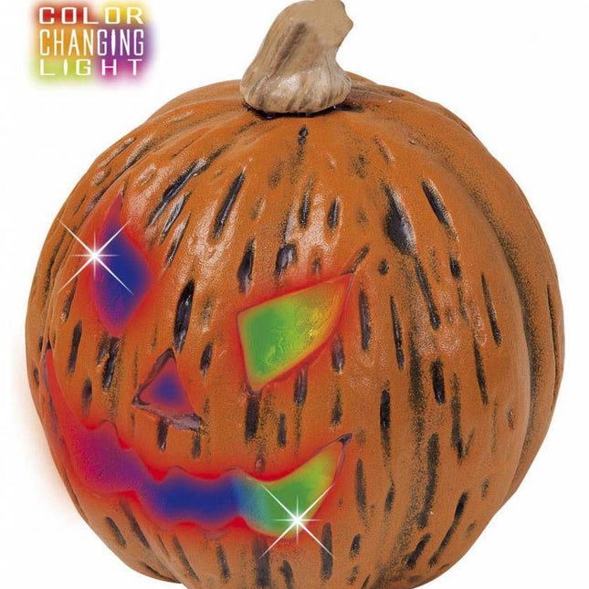 Halloweenaccessoires pompoenveranderend licht 20x23cm
