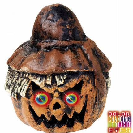 Halloweenaccessoires pompoenvogelverschrikker met licht