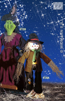 Halloweenaccessoires pop van stroheks 105cm