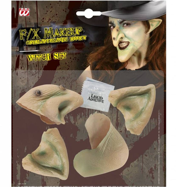 Halloweenaccessoires: Professionele heksenset