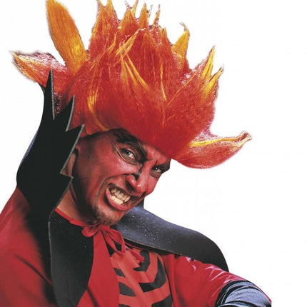 Halloweenaccessoires: Pruik Diablo Flame