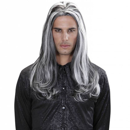 Halloweenaccessoires pruik droomhaar Victoriaanse vampier