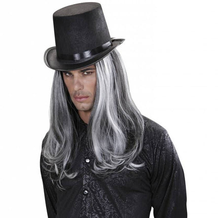 Halloweenaccessoires pruik droomhaar Victoriaanse vampier